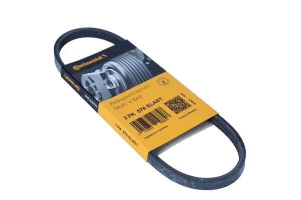 Alternator belt DS: 3PK576ELAST Contitech Poly-V belt