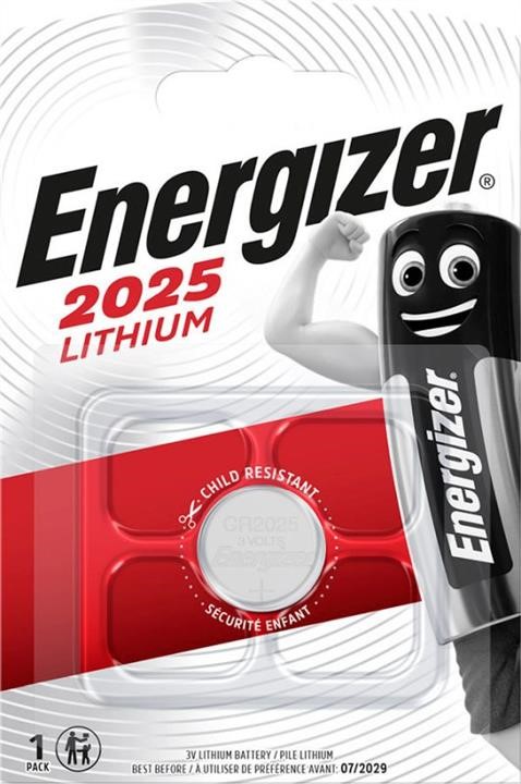 626984 Energizer Battery Energizer Lithium 2025, 1 pcs.