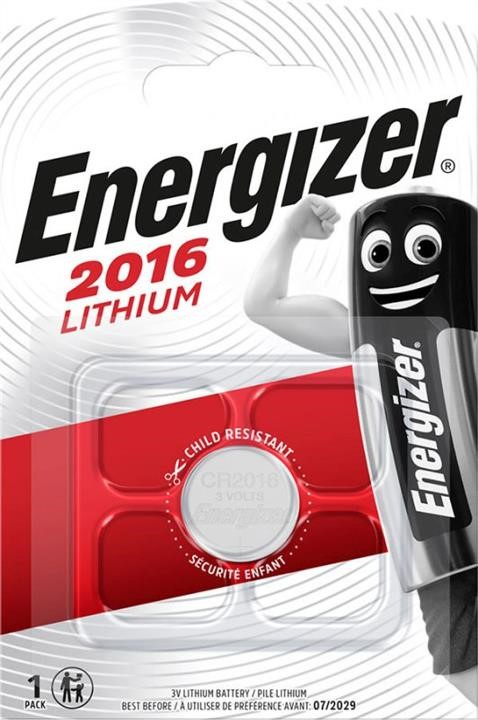 626985 Energizer Battery Energizer Lithium 2016, 1 pcs.