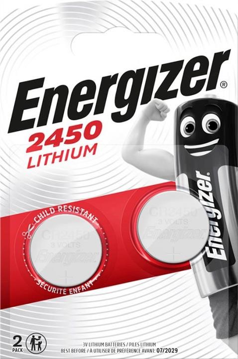 638179 Energizer Battery Energizer Lithium 2450, 2 pcs.