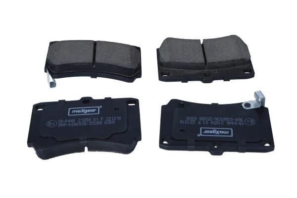 Disc brake pad set Mazda Demio: 190440 Maxgear Brake pad set