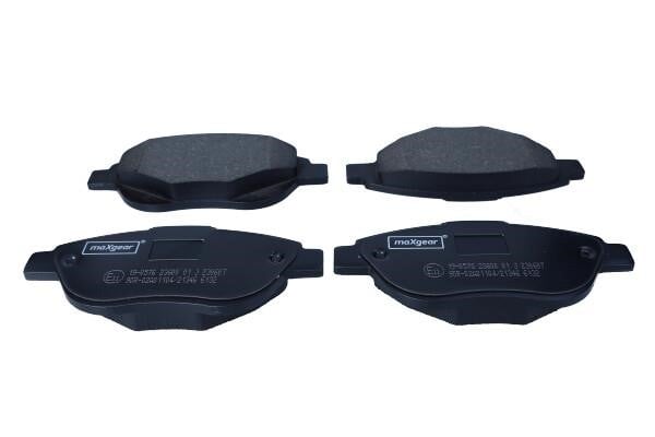 Disc brake pad set Peugeot 207: 190576 Maxgear Brake pad set