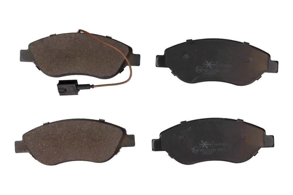 Disc brake pad set Fiat Stilo: 190904 Maxgear Brake pad set
