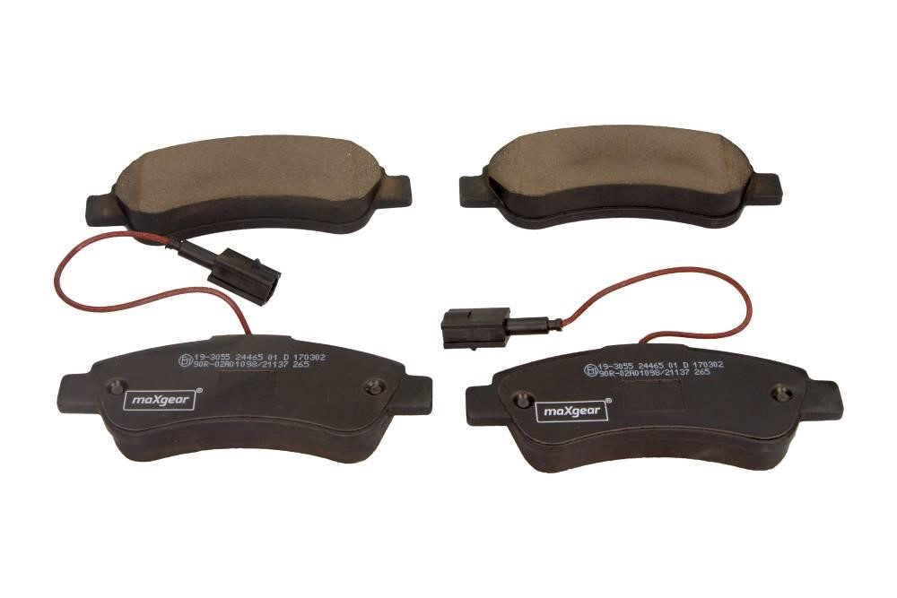 Brake pad kit Fiat Ducato: 193055 Maxgear Rear brake pad set
