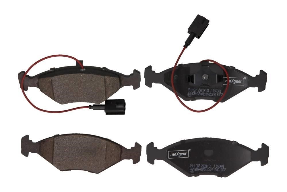 Brake pad kit Fiat Palio Weekend: 191087 Maxgear Brake pad set
