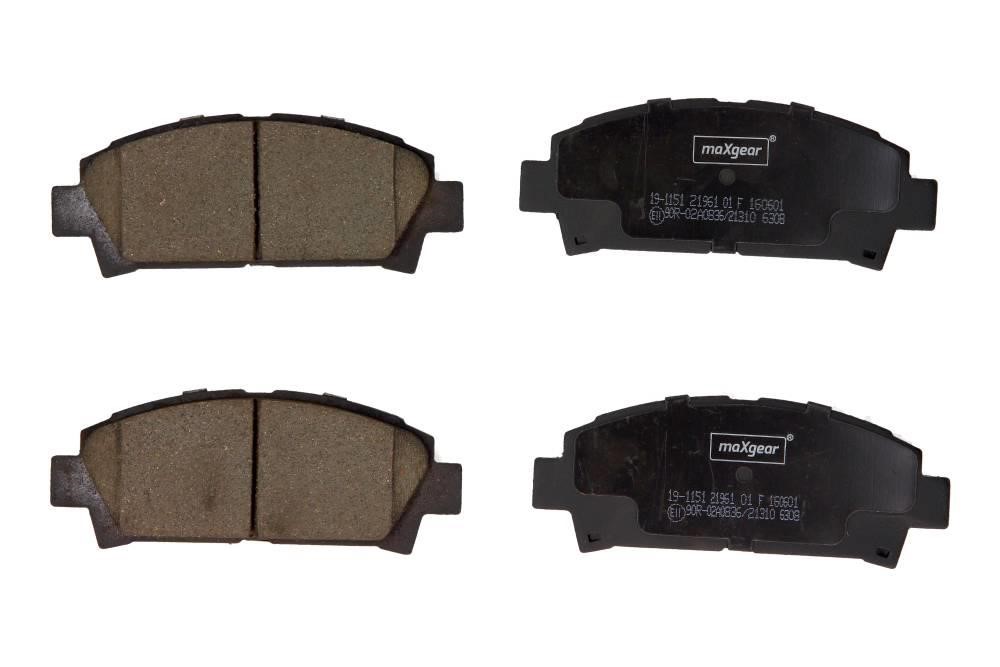 Brake pad kit Toyota Carina E: 191151 Maxgear Brake pad set