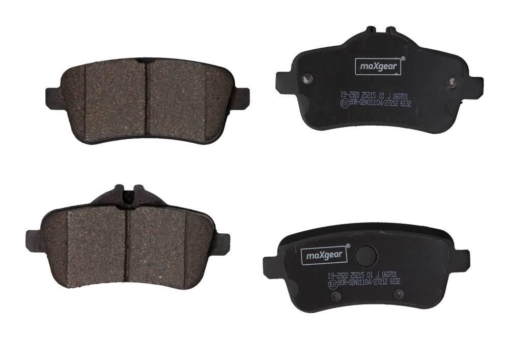 Disc brake pad set Mercedes GLA-Class: 192920 Maxgear Rear brake pad set