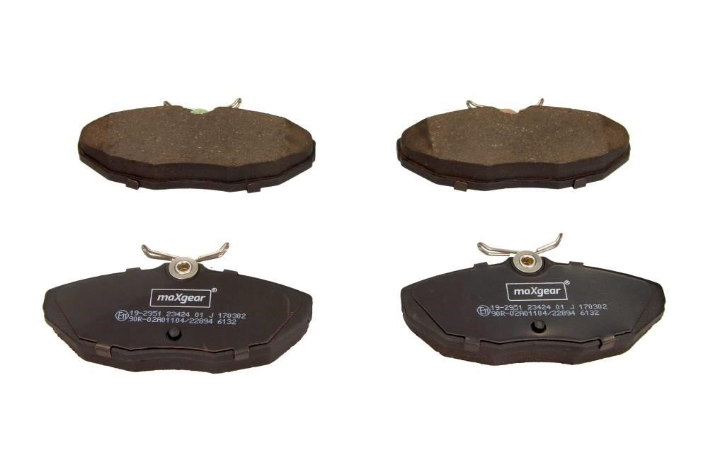 Brake pad kit Lincoln: 192951 Maxgear Rear brake pad set