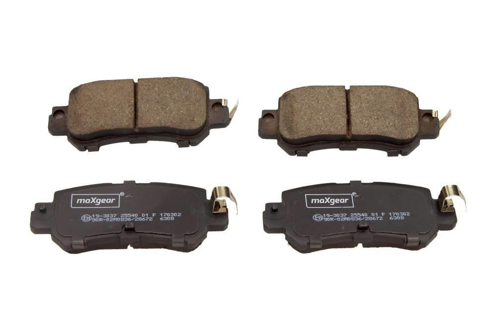 Brake pad kit Mazda CX-3: 193037 Maxgear Rear brake pad set