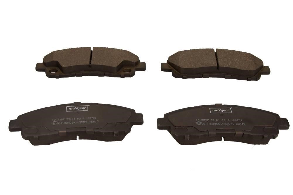 Brake pad Mitsubishi Canter: 193397 Maxgear Brake pad set