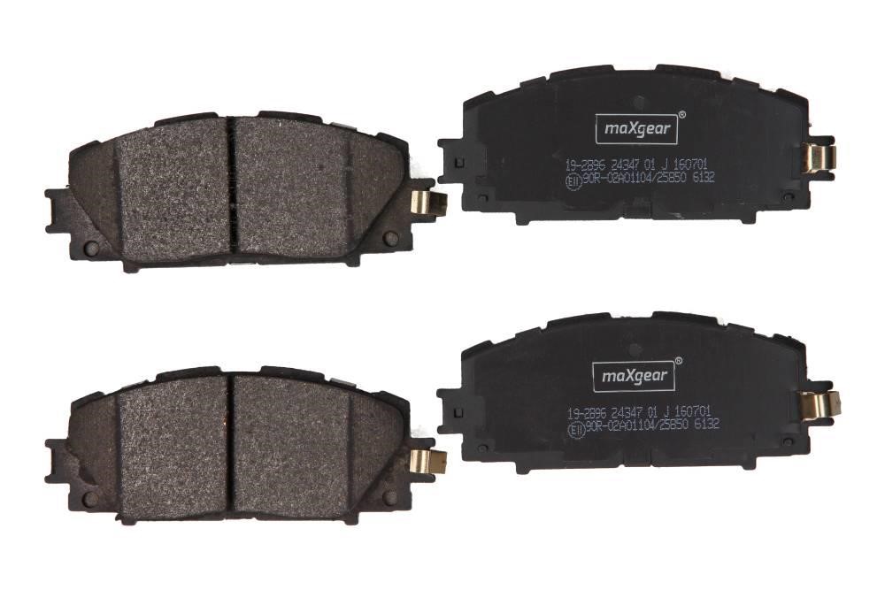 Brake pad kit Toyota Prius: 192896 Maxgear Brake pad set