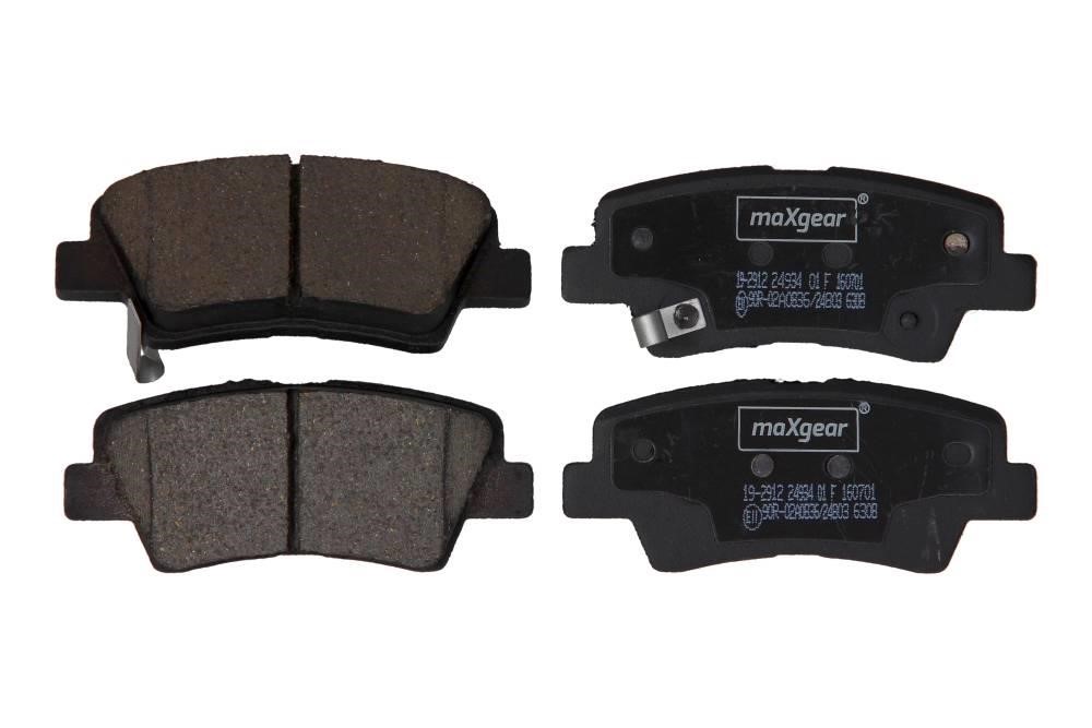 Disc brake pad set Ssangyong Korando: 192912 Maxgear Brake pad set