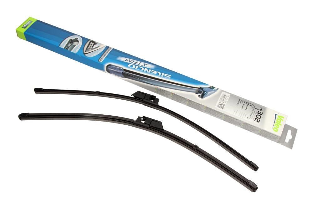 574303 Valeo Frameless Wiper Blades Set Valeo Silencio Flat 550/550