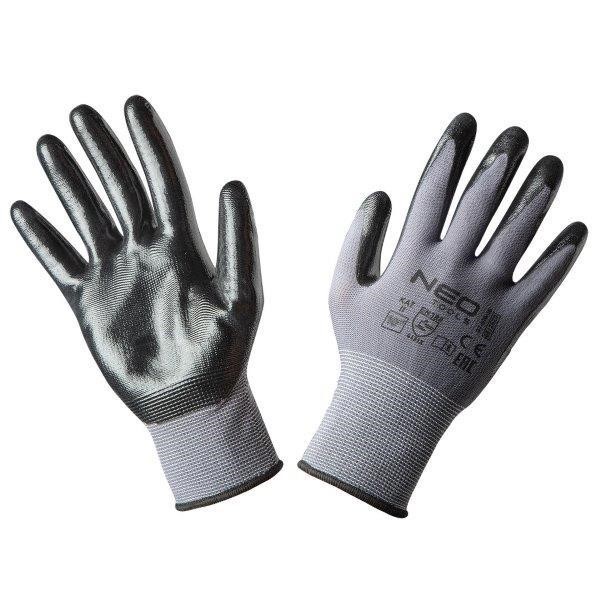 9761610 Neo Tools Working gloves, nitrile coated nylon, 4131X, size 10