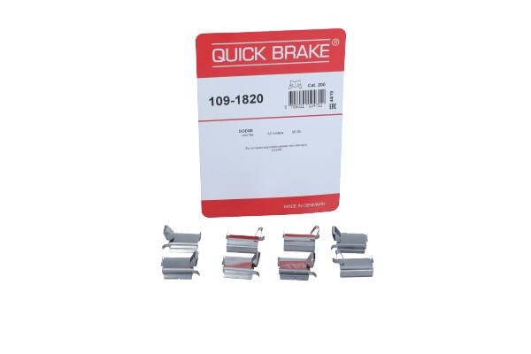 Brake pad accessory kit Fiat Freemont: 1091820 Quick brake Brake pad fitting kit