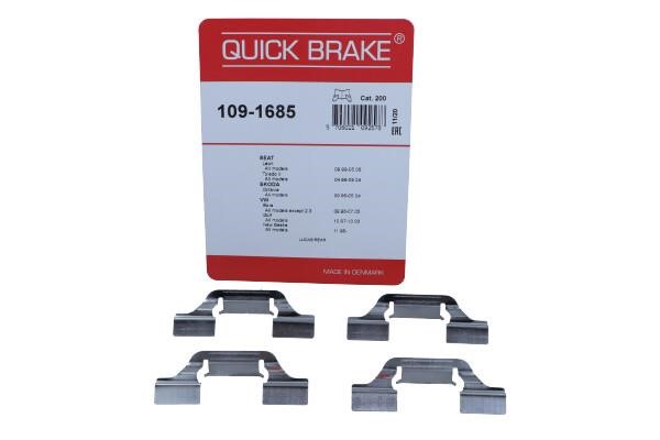 Rear brake pad fitting kit Seat Leon: 1091685 Quick brake Brake pad spring