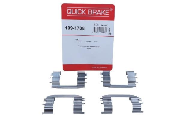 Rear brake pad fitting kit KIA Pro Cee'D (Kia Pro Cee'D): 1091708 Quick brake Brake pad fitting kit