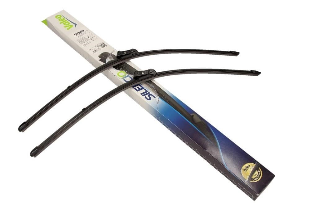 577865 Valeo Frameless Wiper Blades Set Valeo Silencio Flat 600/600