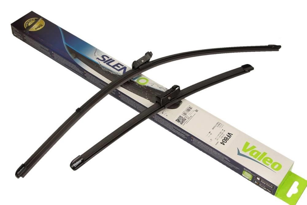 577804 Valeo Frameless Wiper Blades Set Valeo Silencio Flat 600/400