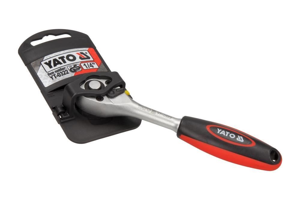 YT0322 Yato Quick release ratchet handle, tpr 1/4"