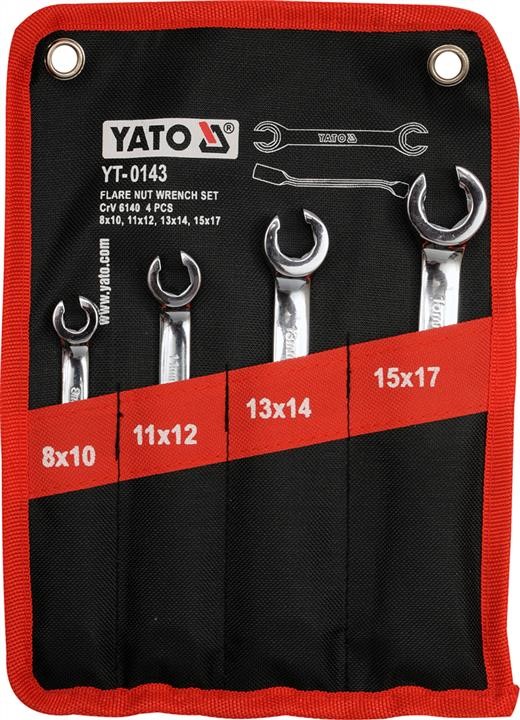 YT0143 Yato Set of 4 slotted wrenches 8x10, 11x12, 13x14, 15x17