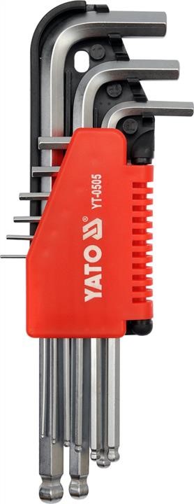 YT0505 Yato Hex key set, ball-shaped end 1,5-10, 9 pcs
