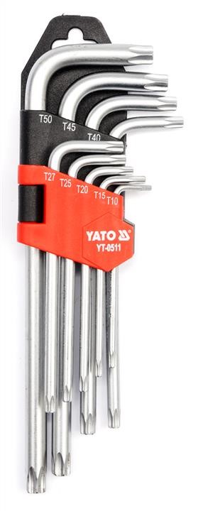 YT0511 Yato Torx key set t10-t50, 9 pcs