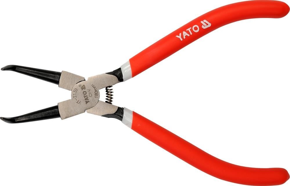 YT2139 Yato Circlip pliers, internal bent 180 mm