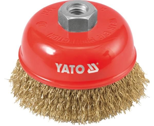 YT4766 Yato Cup brush, crimped brass wire