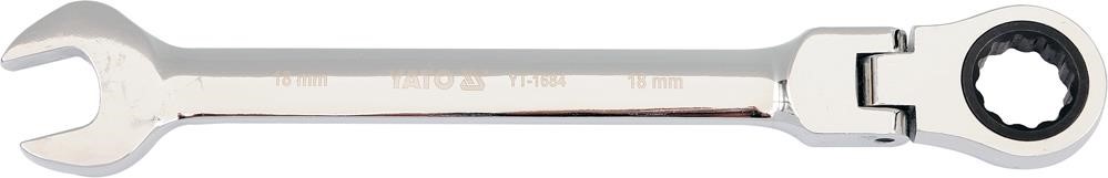 YT1684 Yato Combination wrench with ratchet 18 mm
