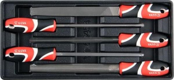 YT55453 Yato File set 5 pcs, for service trolley