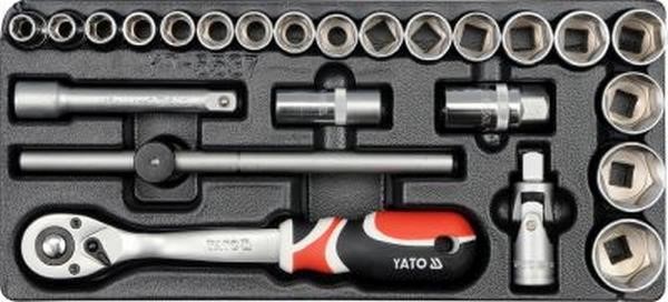 YT5537 Yato 1/2'' ratchet socket set for tool cabinet
