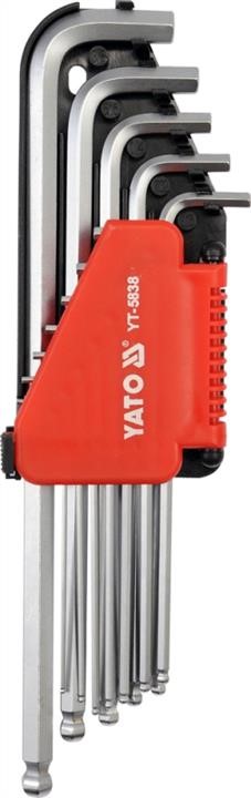 YT5838 Yato Hex key with ball set, extra long 12 pcs