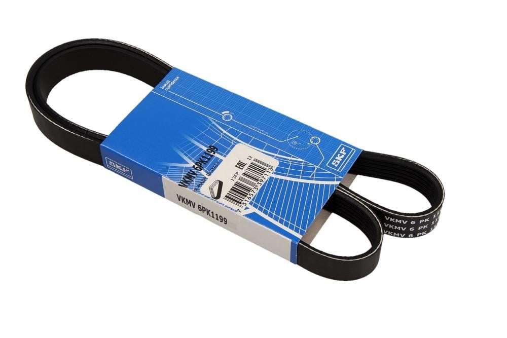 Aux belt Renault Wind: VKMV6PK1199 SKF Poly-V belt 6PK1199