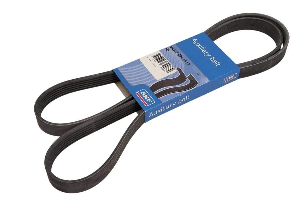 Alternator belt Audi TT: VKMV6PK1613 SKF Poly-V belt 6PK1613