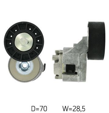Idler tensioner pulley Iveco: VKMCV52012 SKF Drive belt tensioner pulley