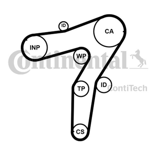 Timing belt Contitech CT1183