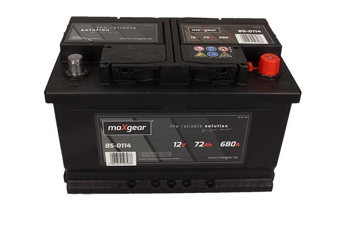 850114 Maxgear Battery Maxgear 12V 72AH 680A(EN) R+