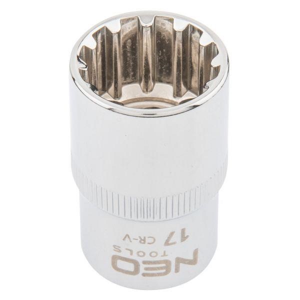 08589 Neo Tools Spline socket 1/2", 17mm, Neo