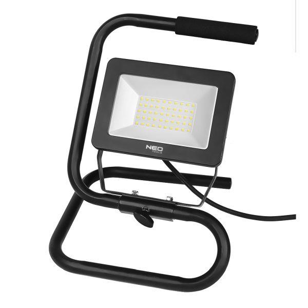 99063 Neo Tools Floodlight on stand 50W SMD LED 4500 lm 230V portable with cable