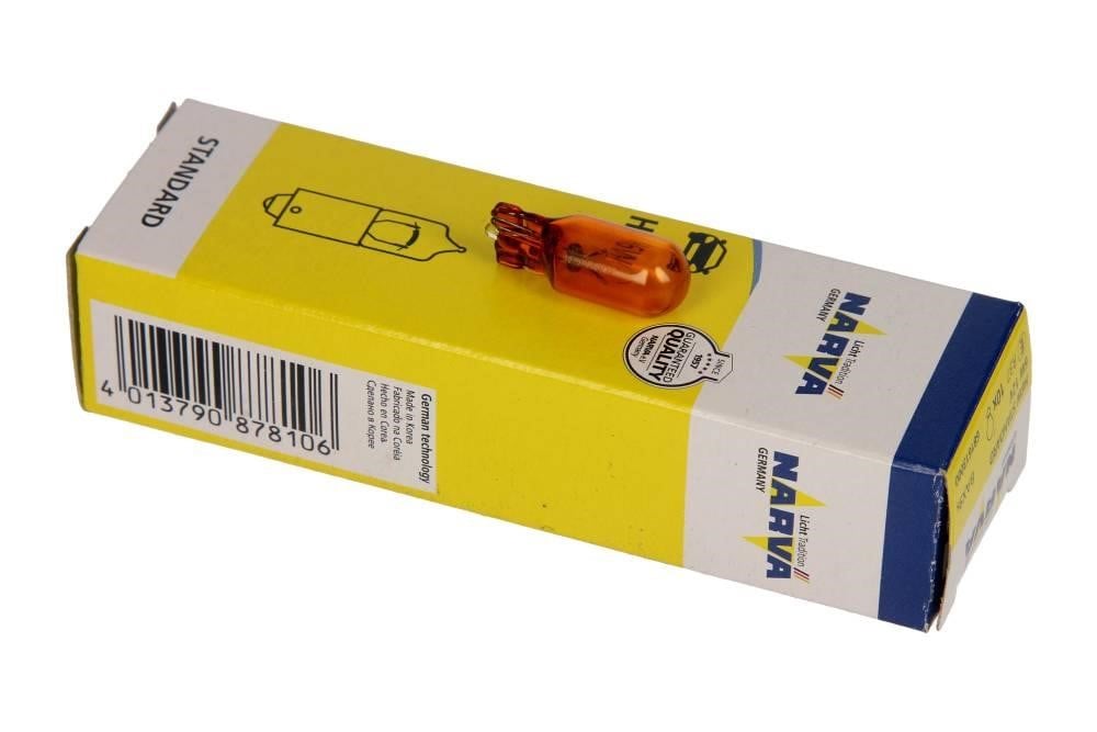 171693000 Narva Glow bulb yellow WY5W 12V 5W