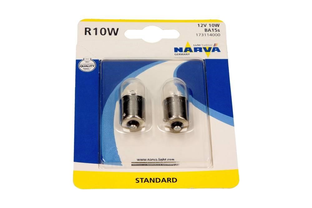 173114000 Narva Glow bulb R10W 12V 10W BA15s