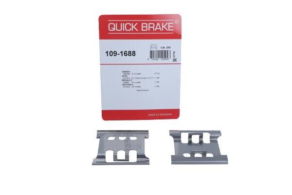 Rear brake pad fitting kit Nissan Interstar: 1091688 Quick brake Brake pad spring