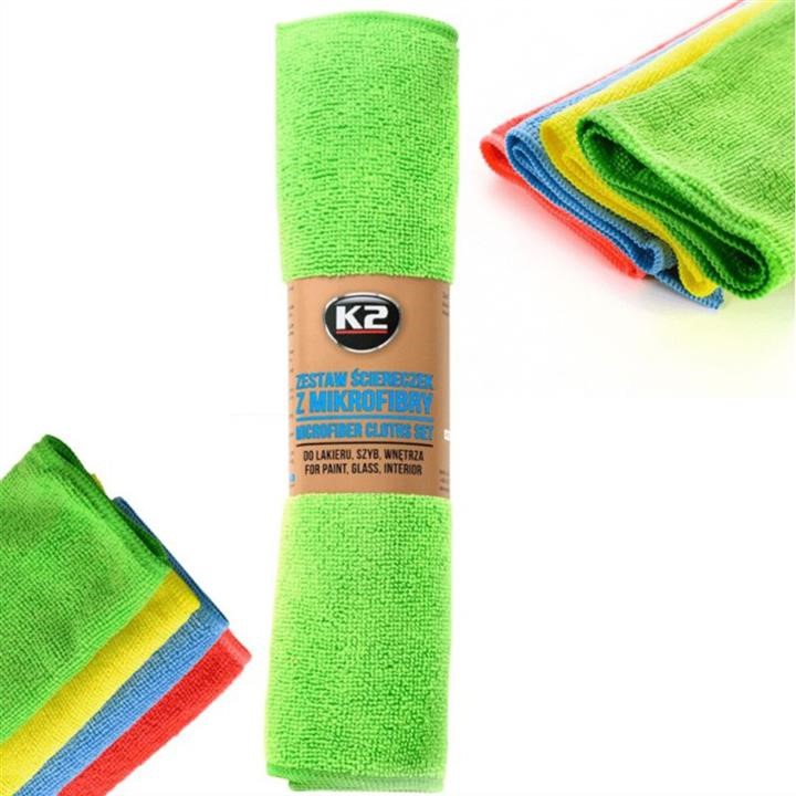 K2 Microfiber Cloths Set 30x35 cm, 4 pcs K2 K710