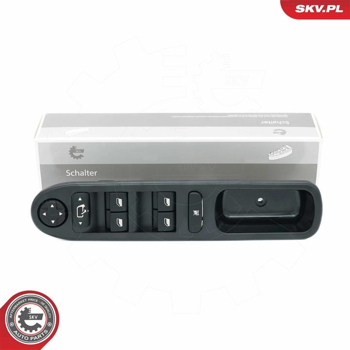 Power window switch Peugeot 207: 37SKV491 Esen SKV Power window button