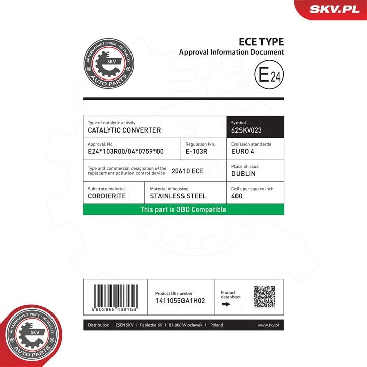 Buy Esen SKV 62SKV023 at a low price in United Arab Emirates!