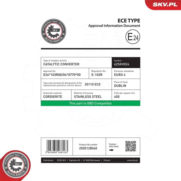 Buy Esen SKV 62SKV024 at a low price in United Arab Emirates!