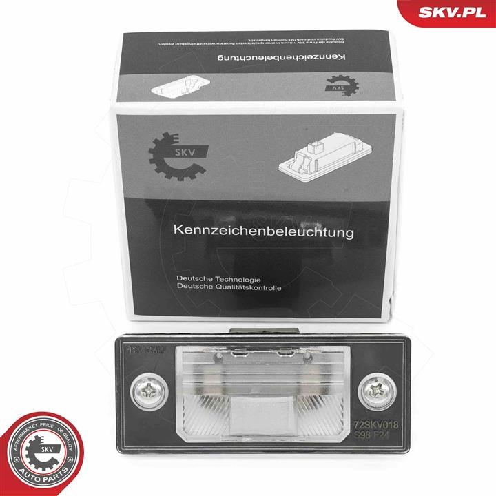 72SKV018 Esen SKV Licence Plate Lamp, towbar