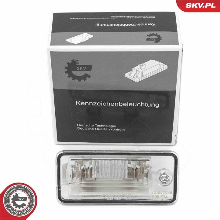 72SKV039 Esen SKV Licence Plate Lamp, towbar