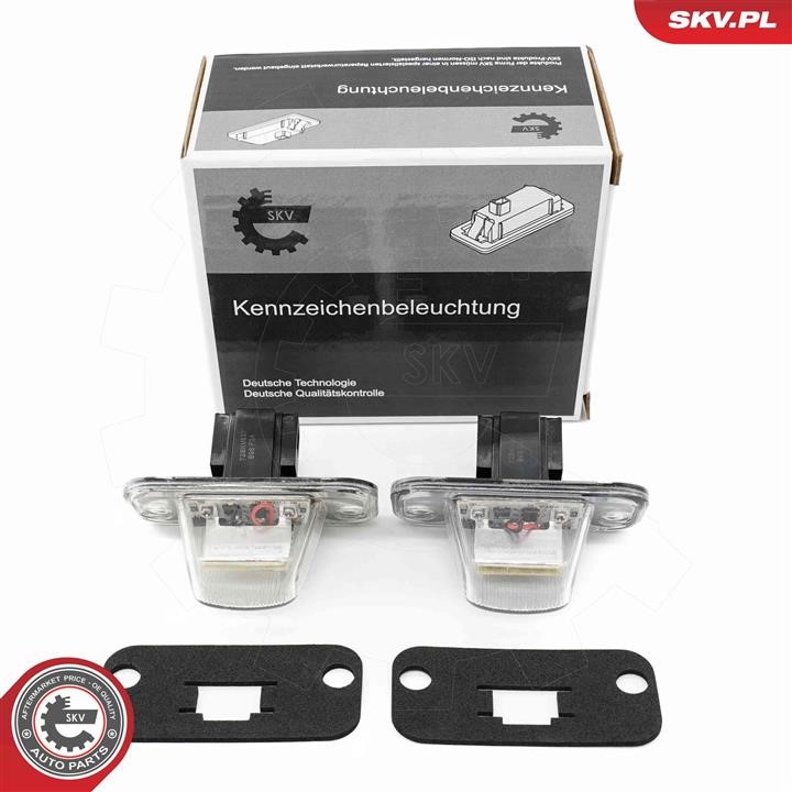 72SKV537 Esen SKV Licence Plate Lamp, towbar